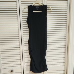 Rachel Zoe Black Sheath Midi Dress